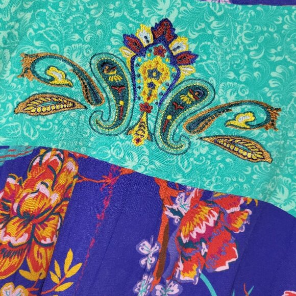 Soft Surroundings Hermosa Tunic Shirt Multi Print Plus Size 22W NWT Boho - Picture 7 of 16